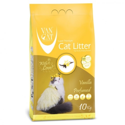 خاک گربه  ون کت با رایحه وانیل/ 10 کیلویی/ VANCAT Vanilla
